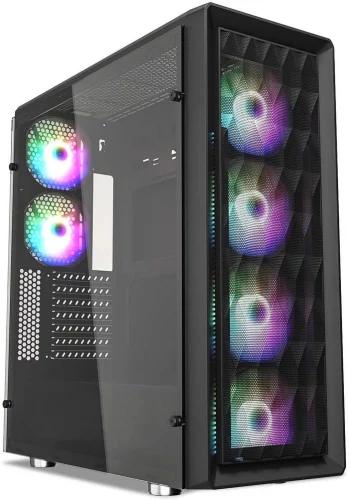 Vetroo MESH6 Mid Tower Top PC Cases for Water Cooling