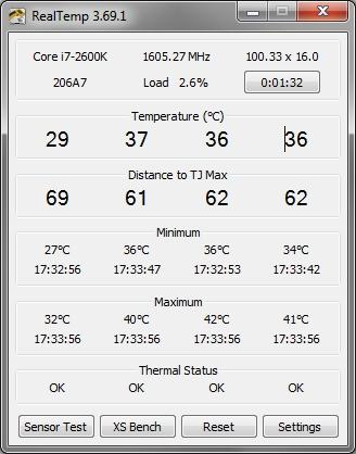 Normal CPU Temperature 