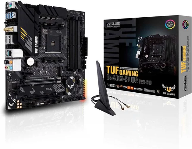 ASUS TUFB B550-PLUS Wifi 6 Best Motherboard for Ryzen 5 5600A and RTX 3070