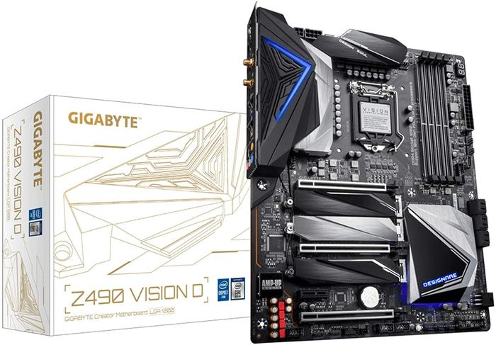 GIGABYTE Z490 Vision D Best Motherboard for Intel i9 10th Gen 10900K