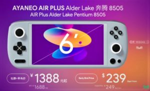 AYA Neo Air Plus Launches with AMD Mendocino Intel Alder Lake Models