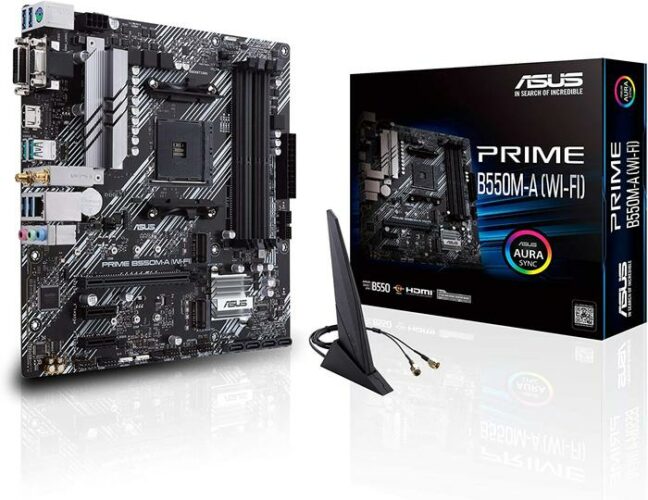ASUS Prime B550M-A Wi-Fi AMD AM4 Zen 3 Ryzen Motherboard