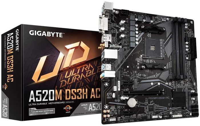 GIGABYTE A520M DS3H AC Motherboard