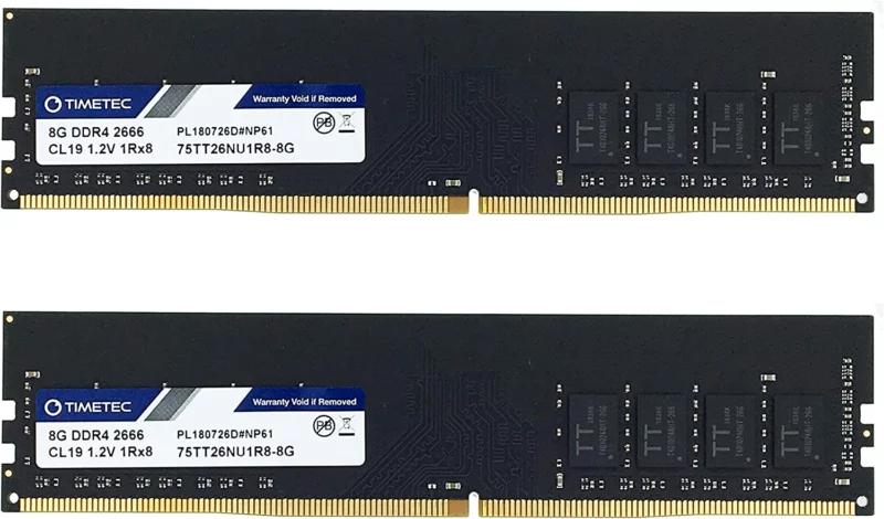 Timetric 8GB KIT DDR4 Ram