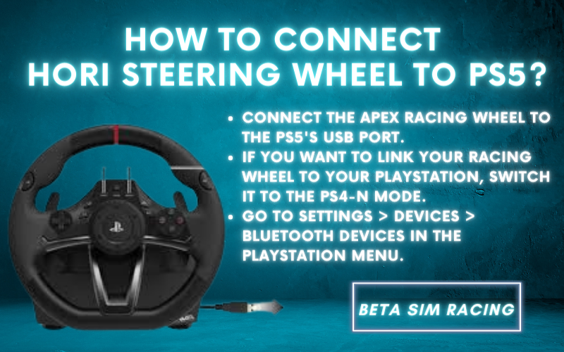 How to Connect Hori Steering Wheel to PS5?