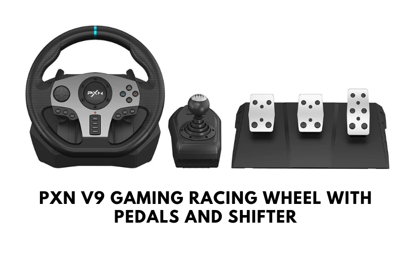 PXN V9 Gaming Racing Wheel with Pedals and Shifter