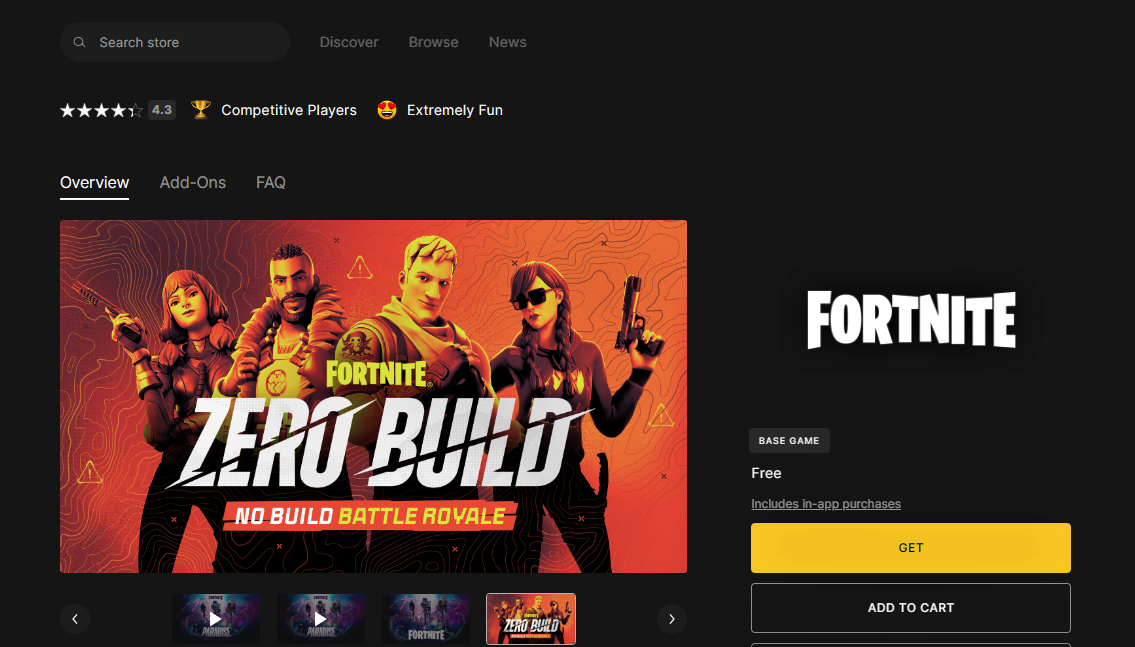 Fortnite Play free Game For mac