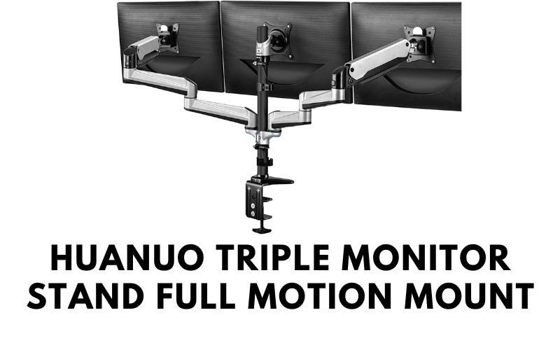 HUANUO Triple Monitor Stand Full Motion Mount