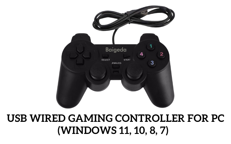 USB Wired Gaming Controller for PC (Windows 11, 10, 8, 7)