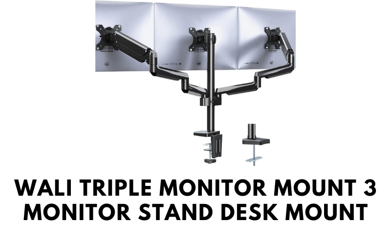 WALI Triple Monitor Mount, 3 Monitor Stand Desk Mount