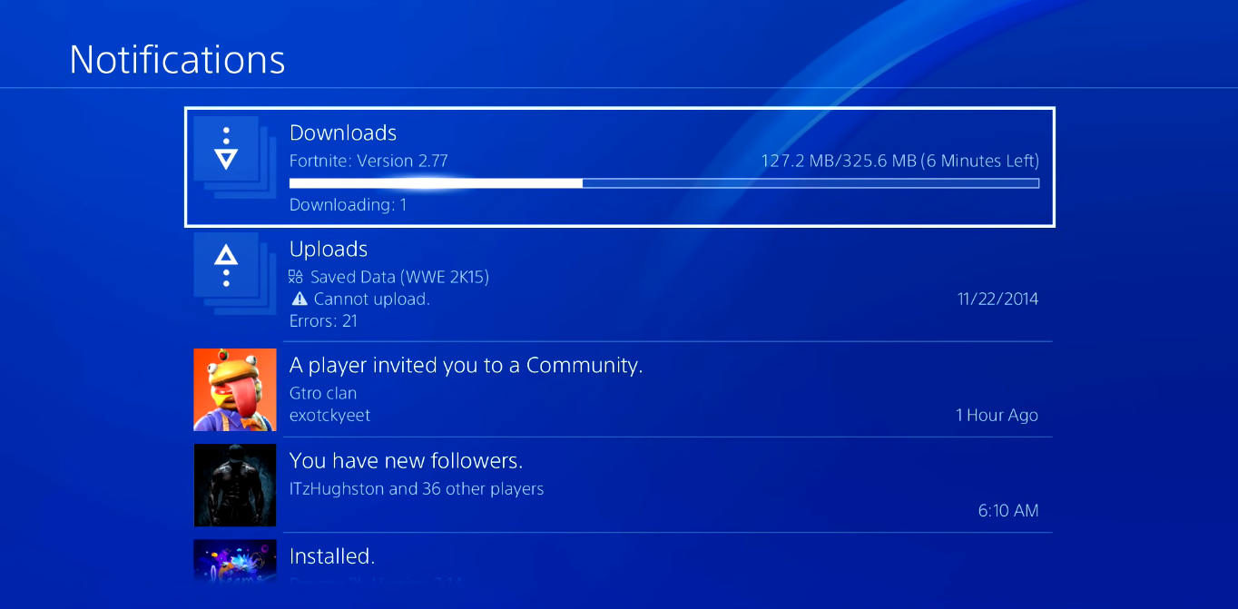 Game Update Ps4