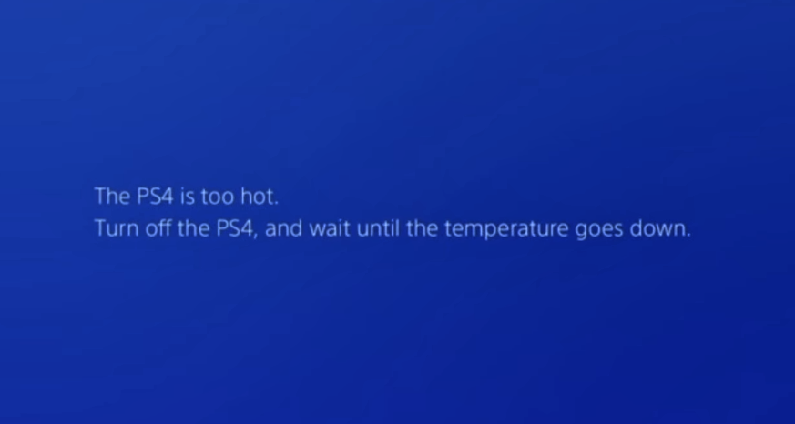 PS4 Overheating