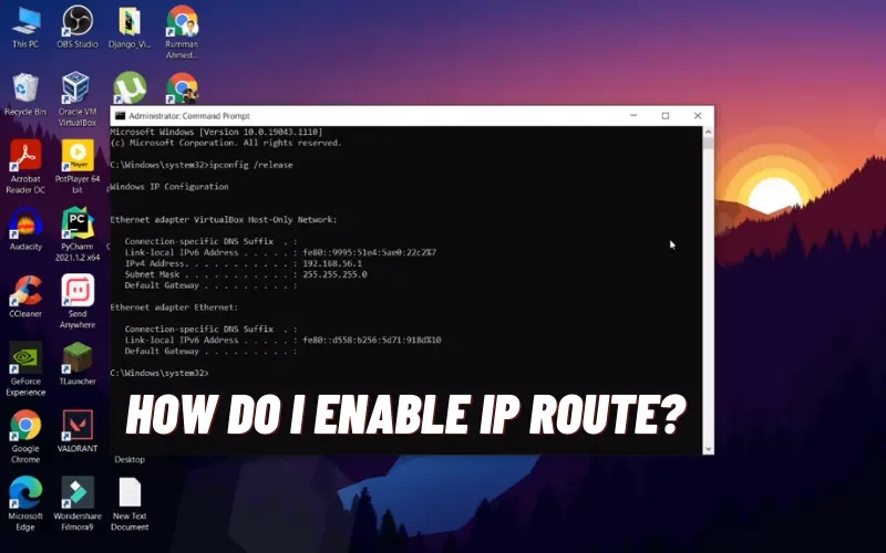 How Do I Enable IP Route?