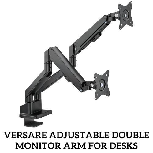 Versare Adjustable Double Monitor Arm For Desks