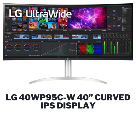 LG 40WP95C-W 40” Curved IPS