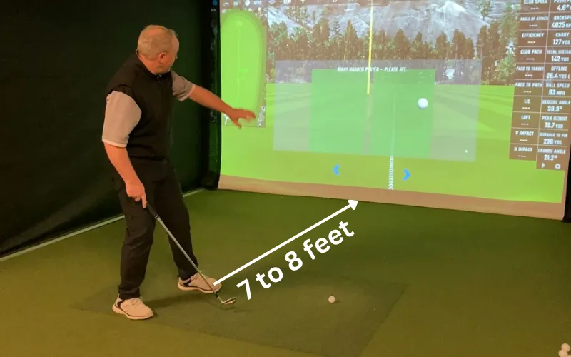 Golf Simulator Distance from Screen
