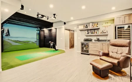 Basement-Ceiling-Height-for-Golf-Simulator