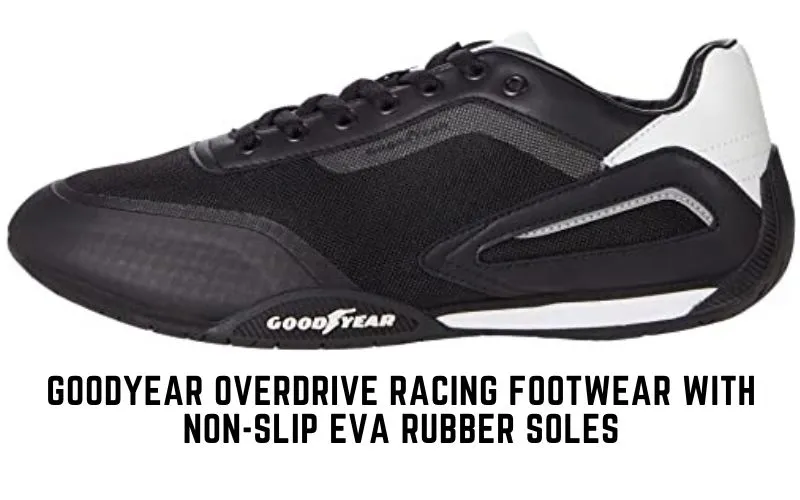Goodyear Overdrive Racing Sneaker for Men, Pair, Athletic Auto Racing Footwear with Non-Slip EVA Rubber Soles